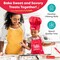 Baketivity Kids Chef Hat and Apron Set for Boys & Girls - One Size Fits All (Adjustable) - Premium, Washable Kids Apron and Chef Hat Set for Cooking - Young Chefs & Junior Bakers Chef Outfit for Kids